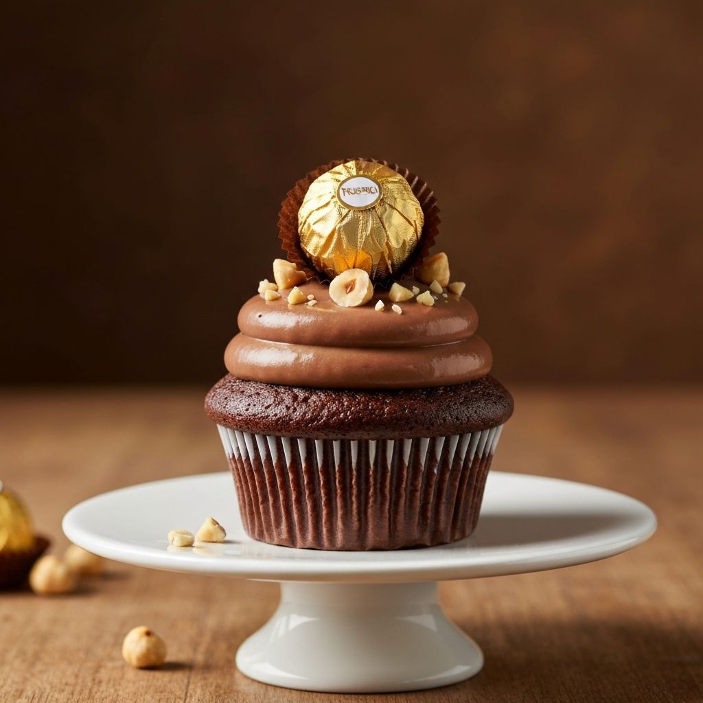 Cupcake Ferrero Rocher